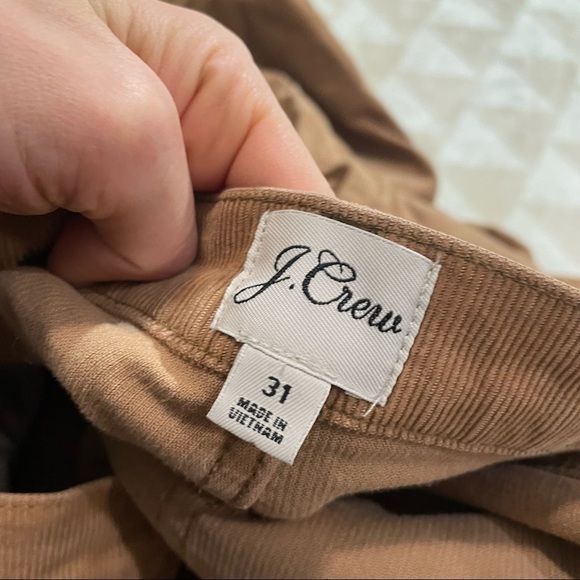 J crew vintage slim straight corduroy pants pale mocha - Picture 6 of 8